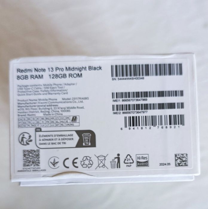 Redmi note 13 pro Global Blek