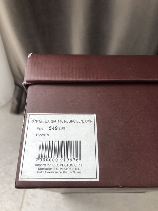 Pantofi barbati piele noi