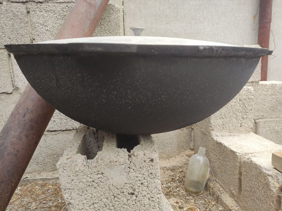 Казан ошак с печкой