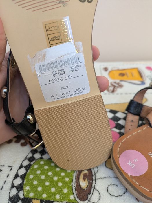 Сандали Stylesnob естествена кожа 38 номер