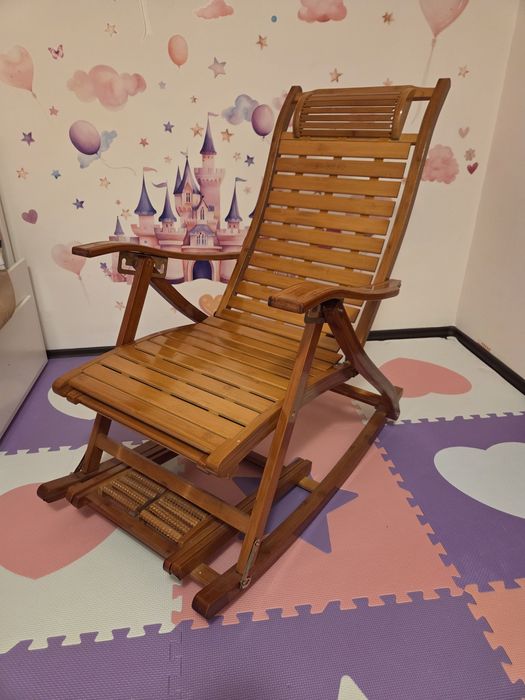 Scaun multifunctional tip leagan din lemn