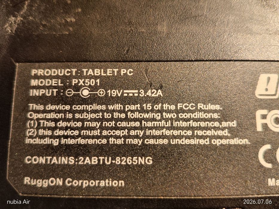 Tabletă Ruggon px501