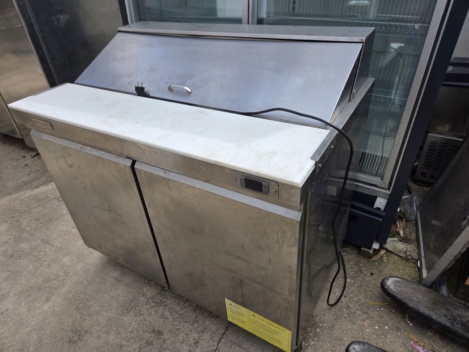 Frigider inox 1, 2 usi, stare  bună, dulap frigorific 2 usi,600- 1400