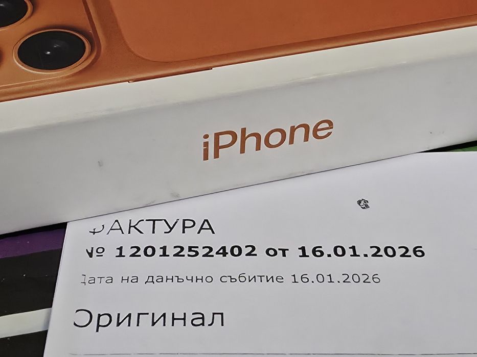 НЕАКТИВИРАН 256GB iPhone 17 Pro Гаранция Vivacom 2028г. ORANGE | Оранж