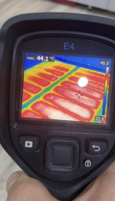 Тёплые полы , монтаж. Тепловизор.