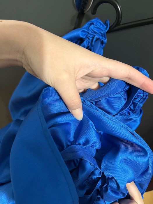 Синее вечернее платье на выпускной, на вечер