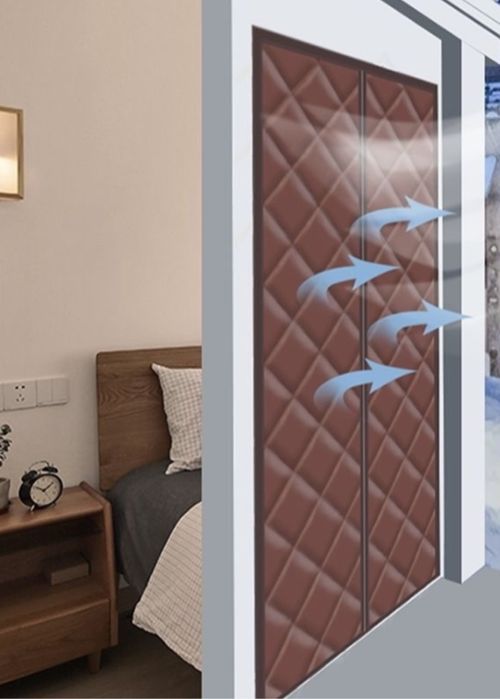 Занавеска. Теплая штора на дверь