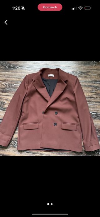Бордовый пиджак новый