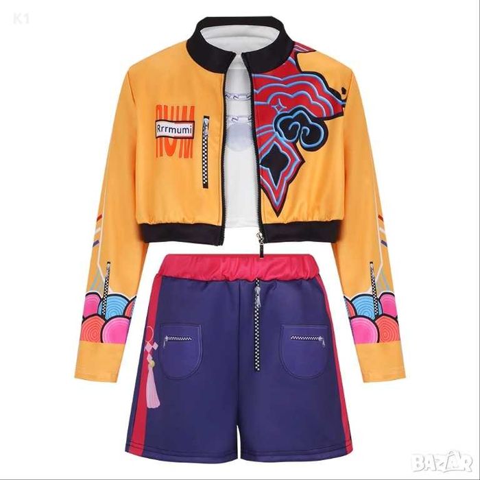 Детски костюми K-Pop Demon hunters, Кей Поп, Zoe Зоуи, Руми , Мира