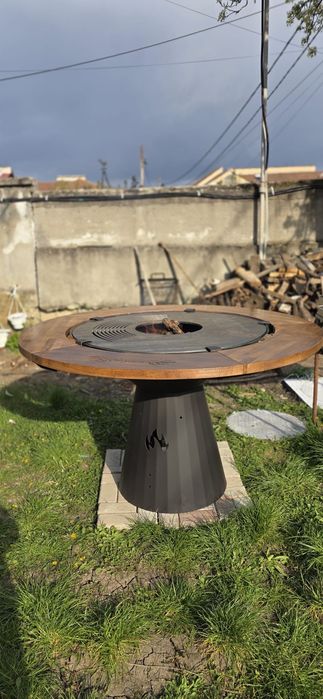Grătar hexagonal plită rotundă diametru 920 mm gratarean.com