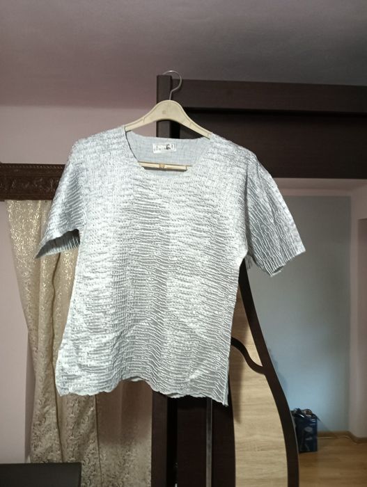 Bluză ocazie gri argintiu