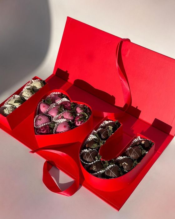 Клубника в шоколаде бокс I love U