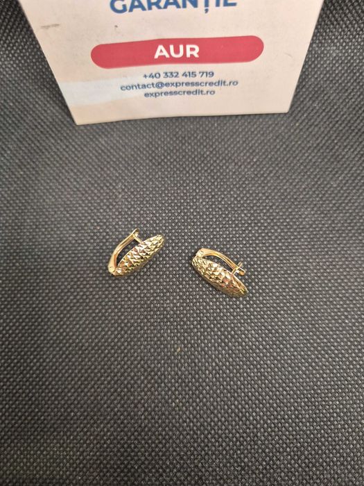 Cercei aur 14K 1.46g (50173.2 Ag11 Piata Nicolina) Garantie 2 ani!
