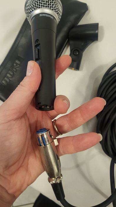 Microfon Shure și cablu XLR 10m
