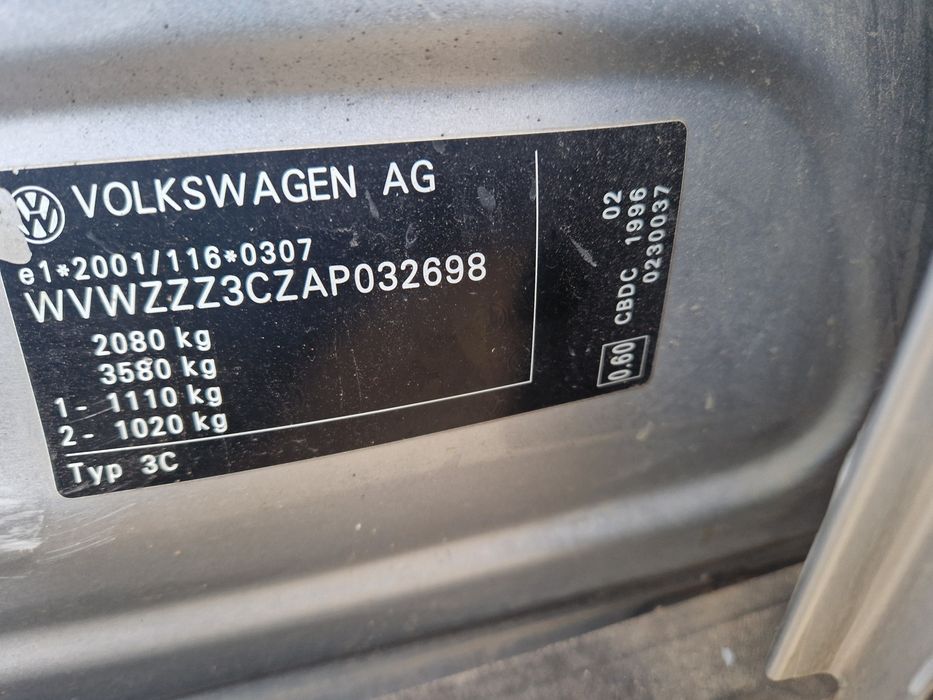Vw passat 2010 B6 avriat