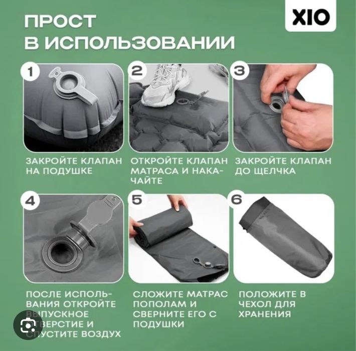 Самонадувной матрас коврик