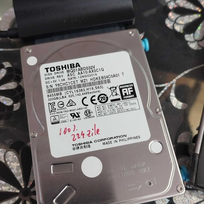 Hardisk  Toshiba 320GB 5400rpm 100% viata