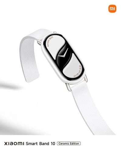 Ceas Xiaomi Smart Band 10 SIGILAT ! Ceramic Edition Alb Silver White