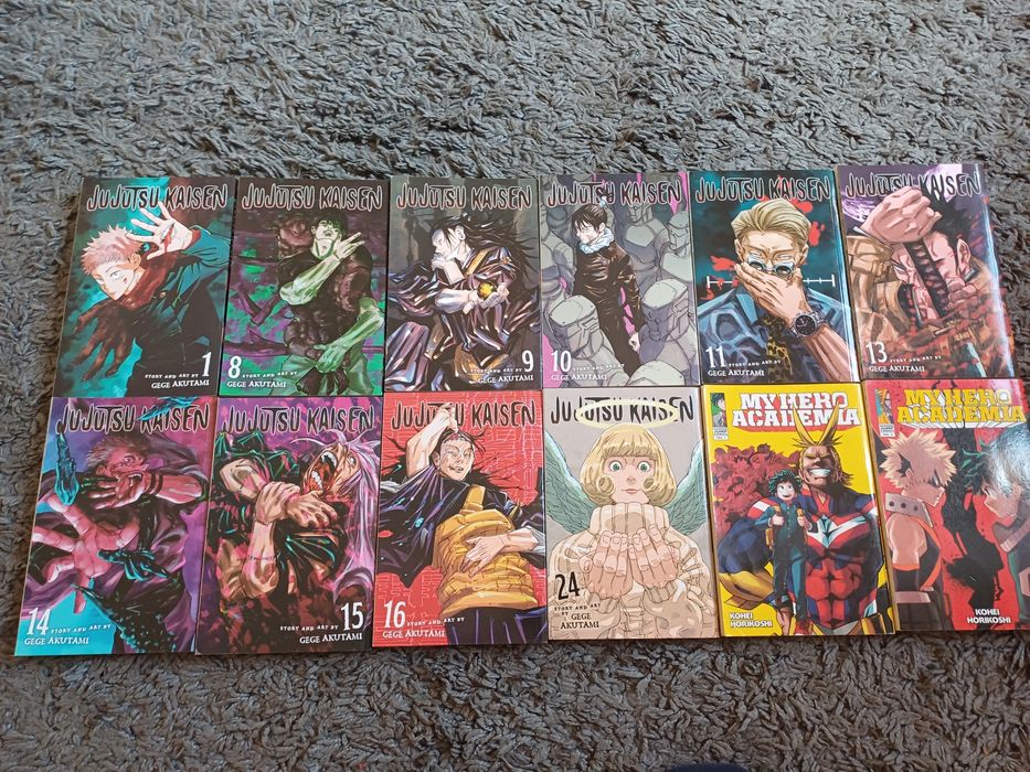 Manga cu Jujutsu Kaisen si My Hero Academia