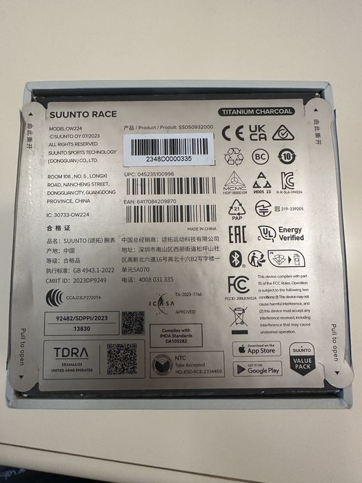 Смарт часы SUUNTO RACE Titanium Charcoal