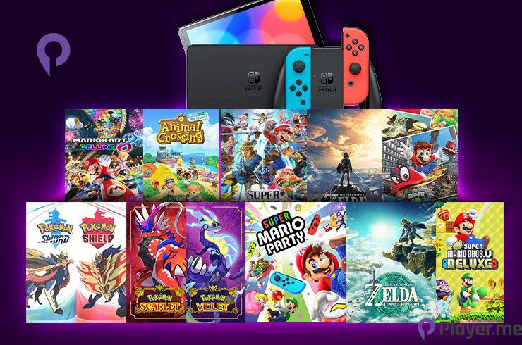 Игры на Nintendo Switch , zelda, witcher, hogwarts, gta, mario