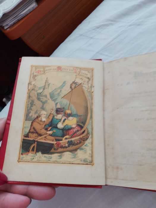 Carte veche din  1880,PHARUS AM MEERE DES LEBENS.
