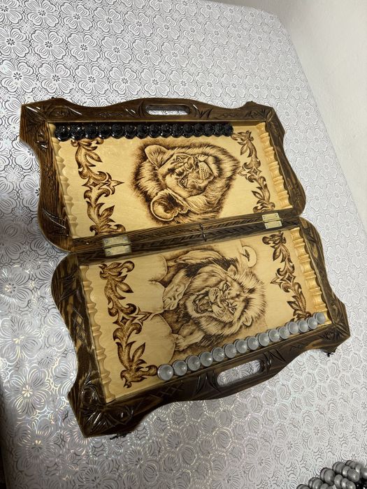 Нарды-шахматы ручной работы