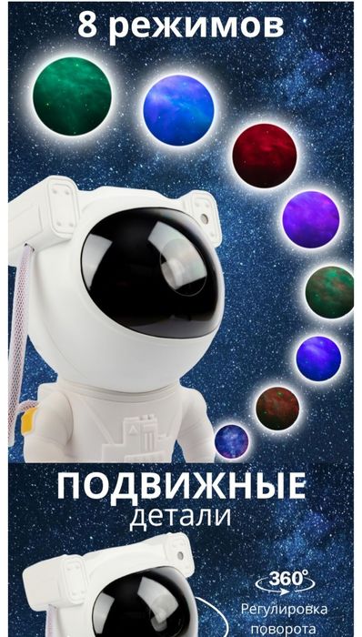Проектор колонка  астронавт