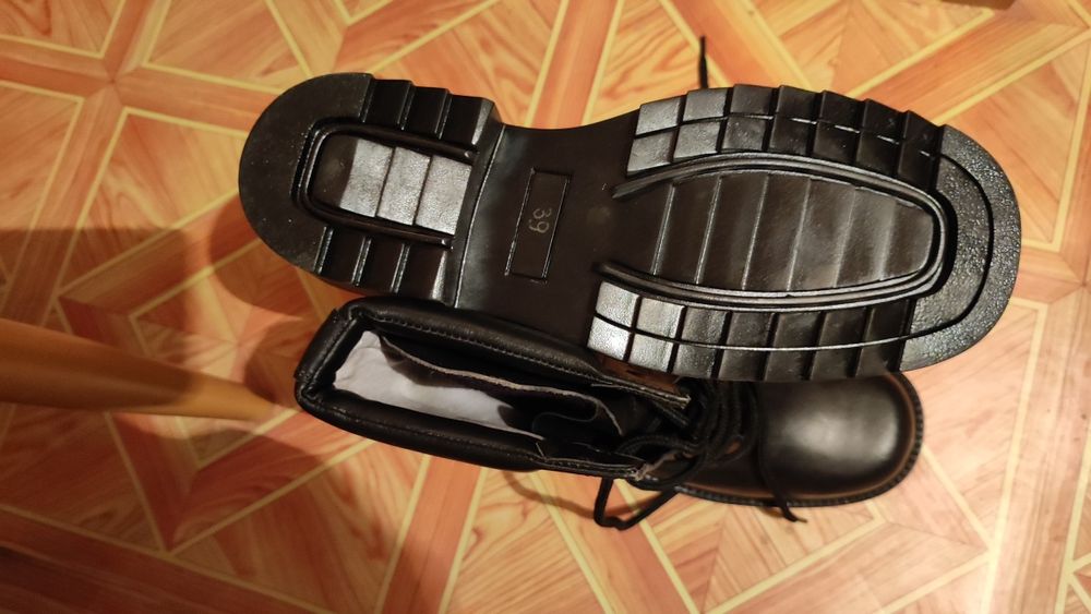 Кубинки, боти от естествена кожа