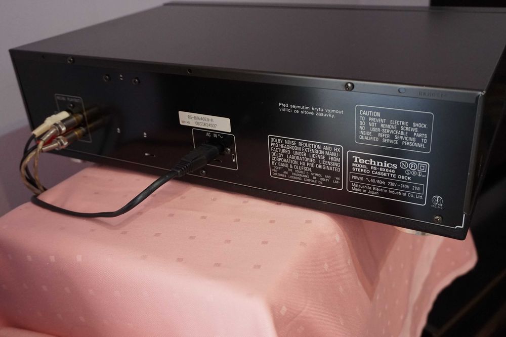 TECHNICS RS-BX646 cass.deck cu 3 capete , impecabil tehnic