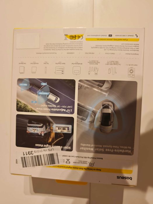Cameră auto Camera de bord auto 4K Baseus PrimeTrip VD1 Pro Față+Spate, WiFi 5G, Sony Starvis, Nouă Sigilată