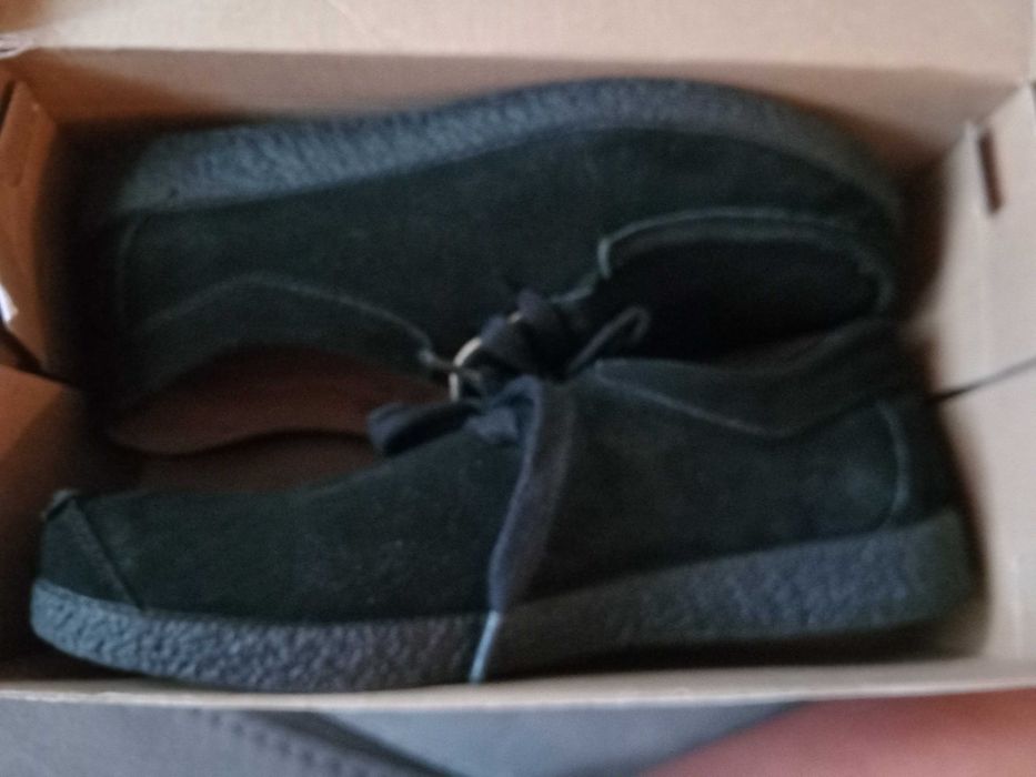 Нови симпатични дамски черни обувки от естествен велур Mat Star – № 39