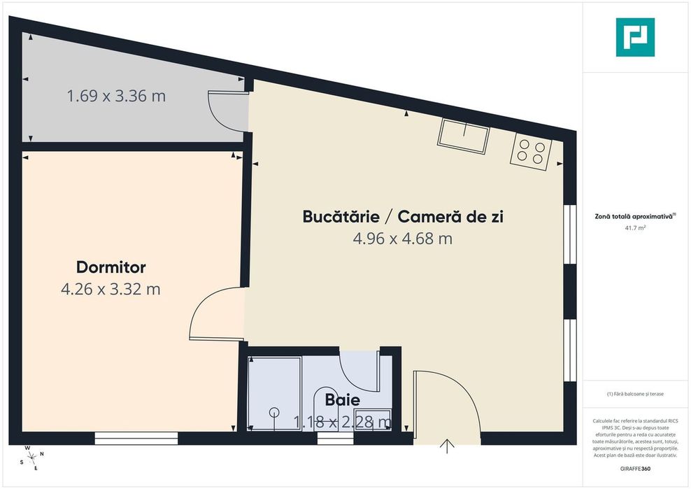 Apartament 2 camere parter în Arad, zona Boul Roşu