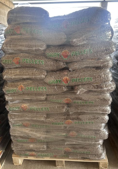 Пелети OKAY A1+ от 100% иглолистна дървесина