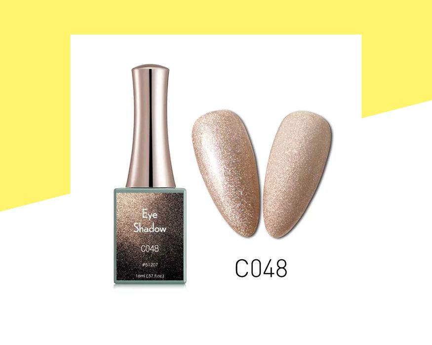 Професионален UV/LED брокатен гел лак пудра Canni - 16 мл.