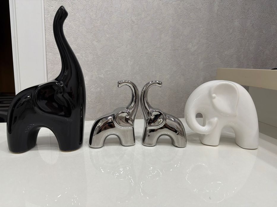Слоны статуэтки, декор интерьера