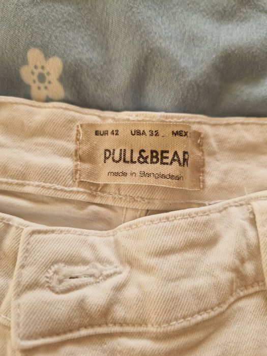 Pantaloni/blugi albi de vara barbati