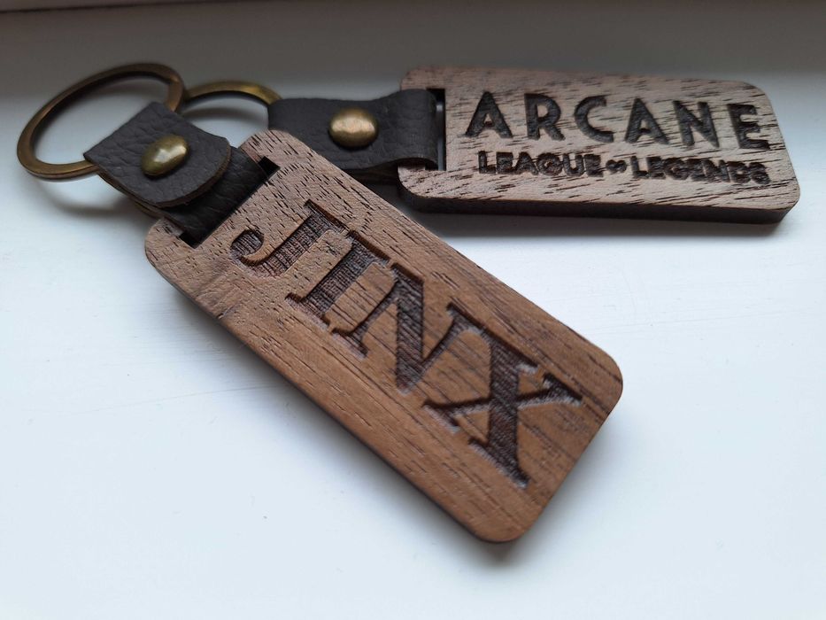 Дървен ключодържател Arcane / League of Legends