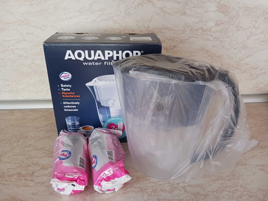 Нова филтрираща кана AQUAPHOR ПРЕСТИЖ с 2 филтъра A5Mg+