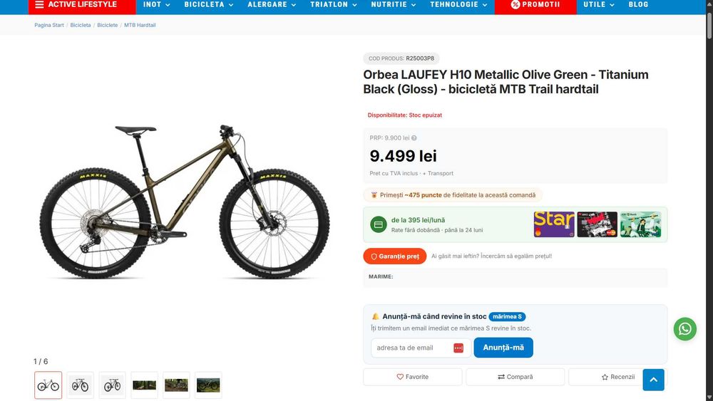 Bicicleta MTB Trail hardtail Orbea