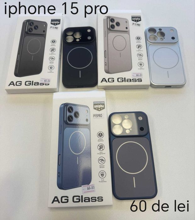 Huse, Folii, Cabluri iPhone 15 Pro - Montaj gratuit folie