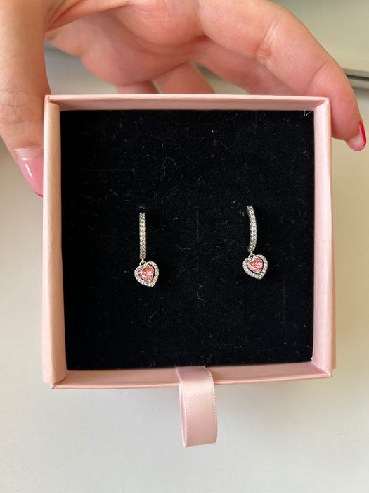 Cercei Pandora inima din argint