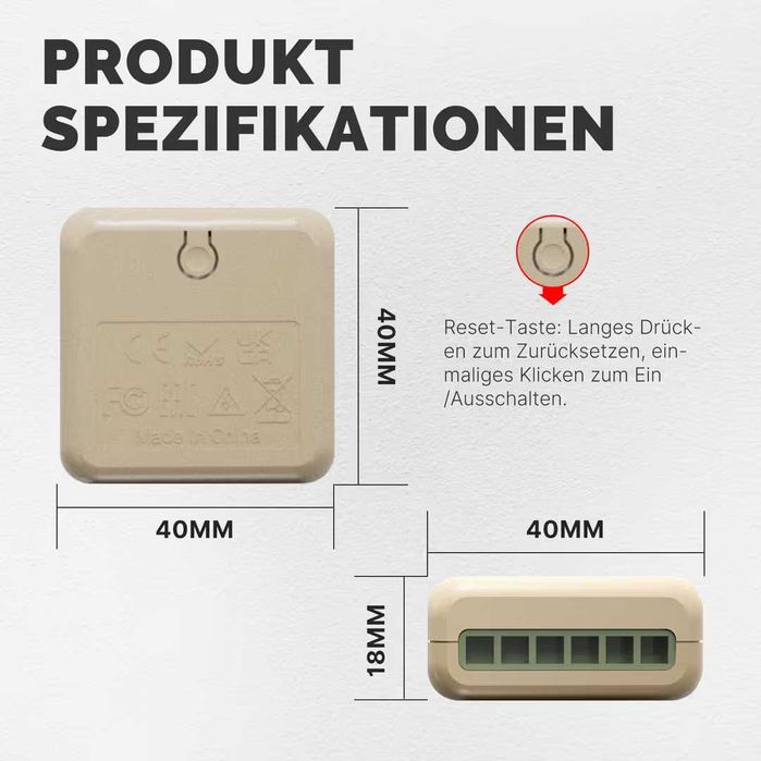 Modul de dimmer LED încastrat Mini WiFi compatibil cu Alexa și Google Assistant