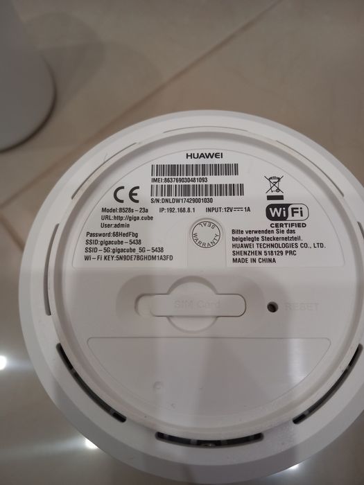 4G Huawei рутер B528s ; E5180