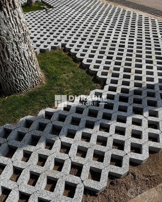 Брусчатка. Тротуарная плитка. Газонная решетка. Плитка для газона.