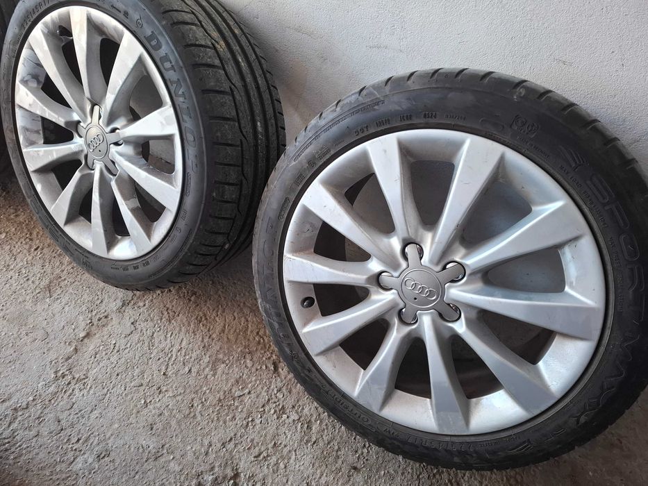 Лети джанти 17 5х112 с гуми Dunlop 225 45 17 dot0524