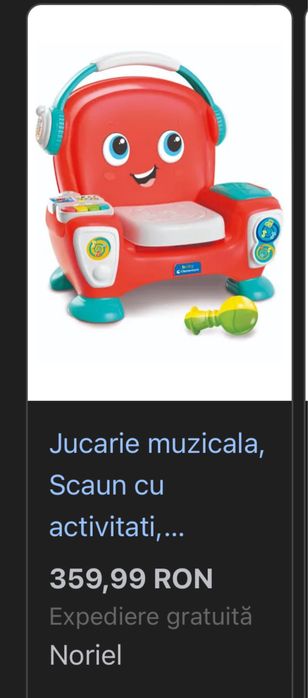 Scaun interactiv Clementoni