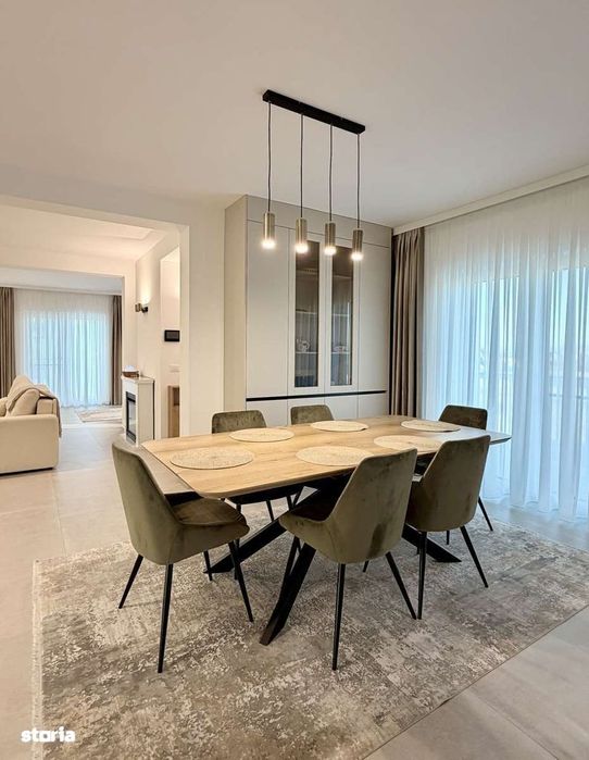 Penthouse de lux 160 mp mobilat de închiriat bloc nou Ipotești,Suceava