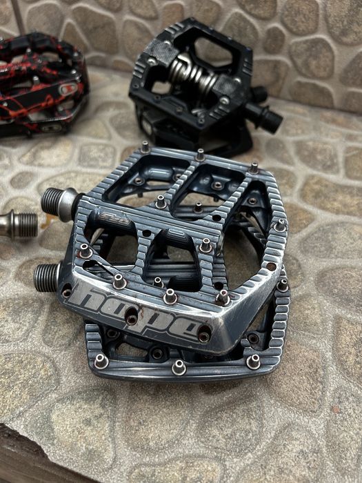 Set Pedale Bicicleta Flat si SPD, Hope, Crankbrothers Stamp 7, Shimano