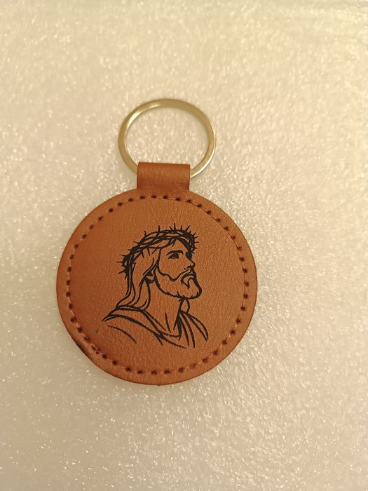 Breloc din Piele personalizat cu gravură Laser